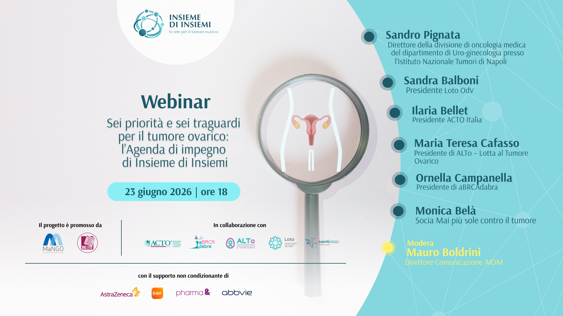 Webinar 2 - Sei priorità e sei traguardi per il tumore ovarico
